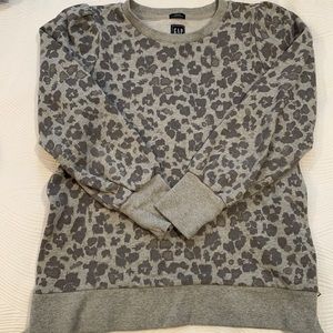 GAP Maternity/nursing leopard sweatshirt